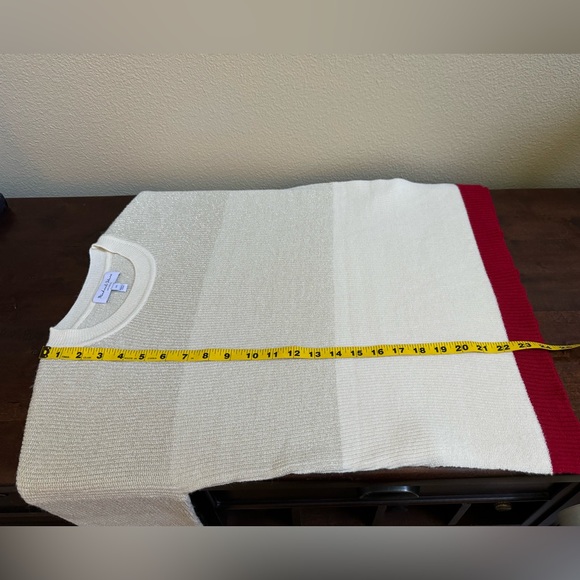 Michael Stars Shiny Striped Crew neck Sweater Size XS - Picture 10 of 11